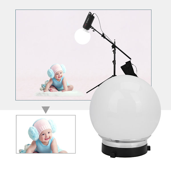 15cm Universal Fotografi Diffuser Dome Softbox Studiotillbehör för Baby Barn