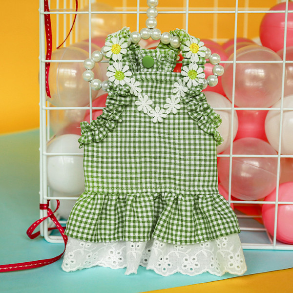 Hundklänning Pet Princess Dress Hundväst Kjol Söt valpklänning Husdjursdräkt Husdjur Katt Hund (S-storlek)