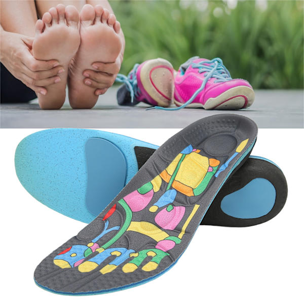 Magnetisk terapi innersula män kvinnor smärtlindring akupressur massage sko inlägg för plantar fasciit