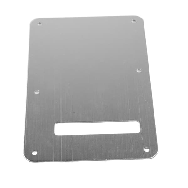 Elektrisk gitarr bakre bakplatta fjäderöverdrag aluminiumlegering slät utseende gitarr bakplatta silver