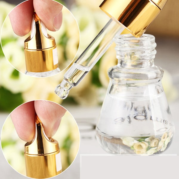 Klar nagellack gel blomma blomma marmor glitter dropptyp långvarig DIY manikyrverktyg
