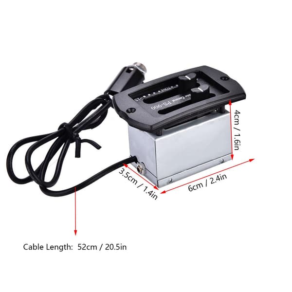 2-bånds forforsterker EQ Equalizer Piezo Pickup System for gitar erstatningsdel tilbehør