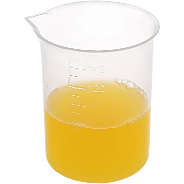 6-delad mätkopp, köksdedikerad mätkopp, laboratorie Pp graderad bägare 150 ml