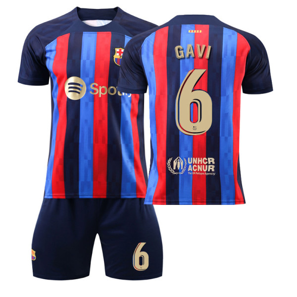 Barcelona fotbollströja set 22-23 säsong - Nr.6 GAVI#XS No.6 GAVI #XS