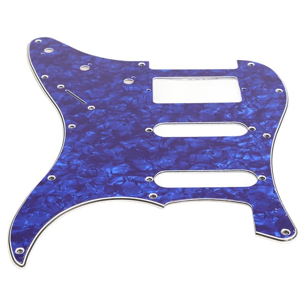 Elektrisk gitarr plektrumskydd PVC plastskyddsskiva frontplatta panelskydd instrumenttillbehör blå pärlfärg GSSH63