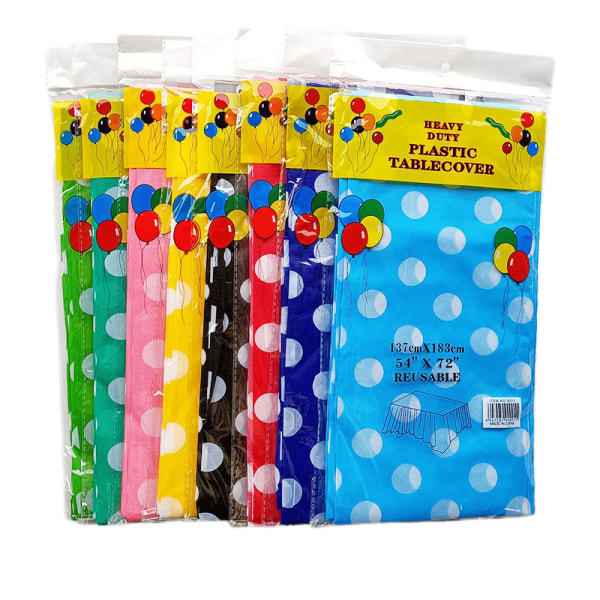 2-pack prickig plastduk, 108" x 54", röd