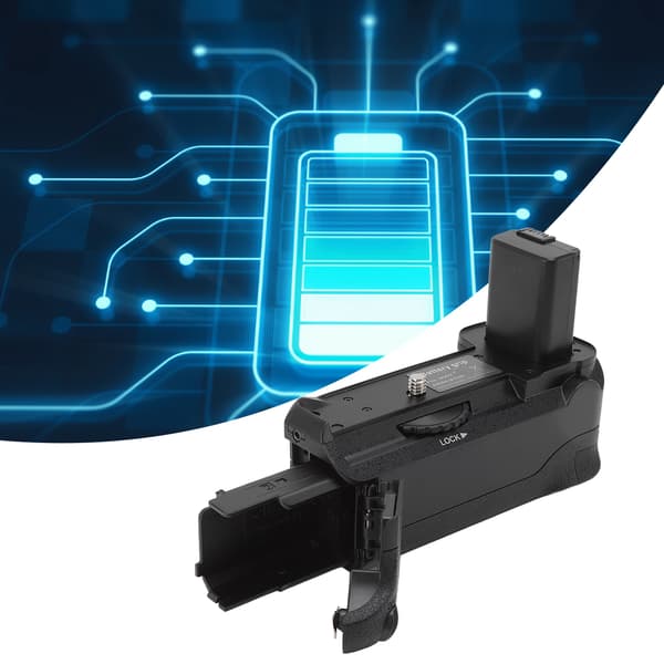 Vertikalt batterigrep ABS Kamerabatterigrep Holder For A6000 A6300 A6400 A6100 A6500