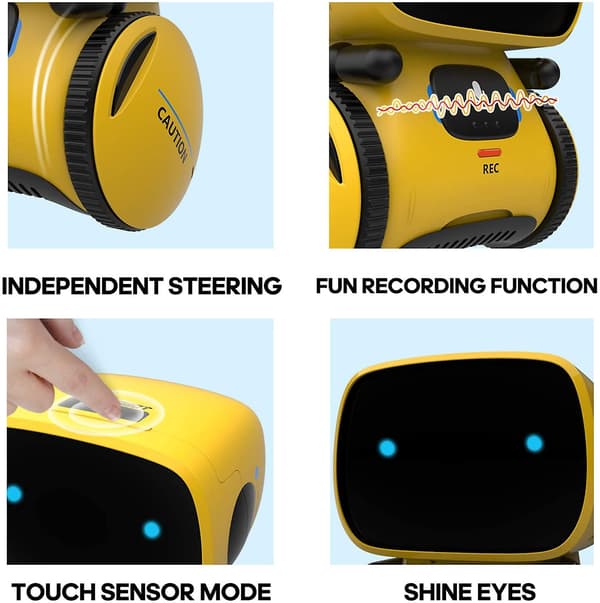 Robot Børnelegetøj, Interaktiv Intelligent Robot Med Stemmestyring & Berøringssans