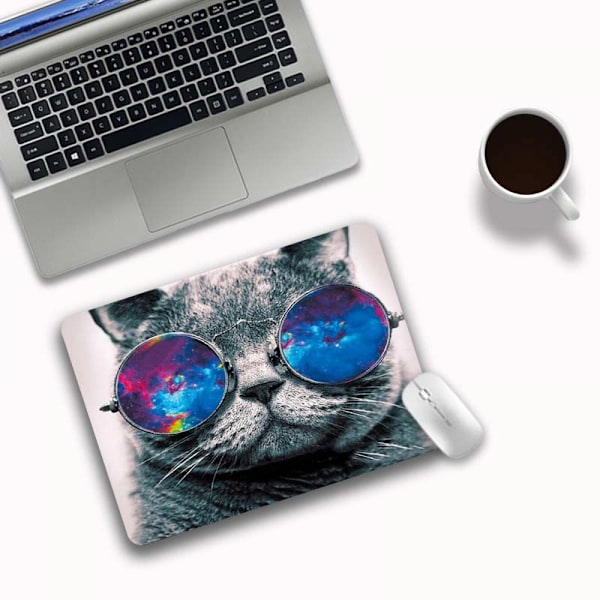 Ultra tynd Medium Gaming Mouse Pad 200*240*3mm Overflade, Holdbar Polycarbonat Overflade, Silikone+Stof Grå