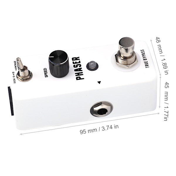 Mini Metal Shell Analog Phaser -kitaraefektipoljin True Bypass -instrumenttivaruste