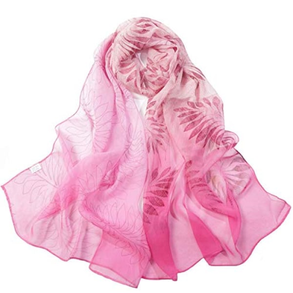 Skjerf for kvinner, lette, fasjonable skjerf med blomstermønster, sjal, wraps, B05