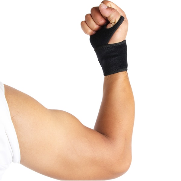 Handledsstödsbygel Sport Träningsträning Handskydd Neopren Handledslindor med tumöglor -lämplig Kompatibel