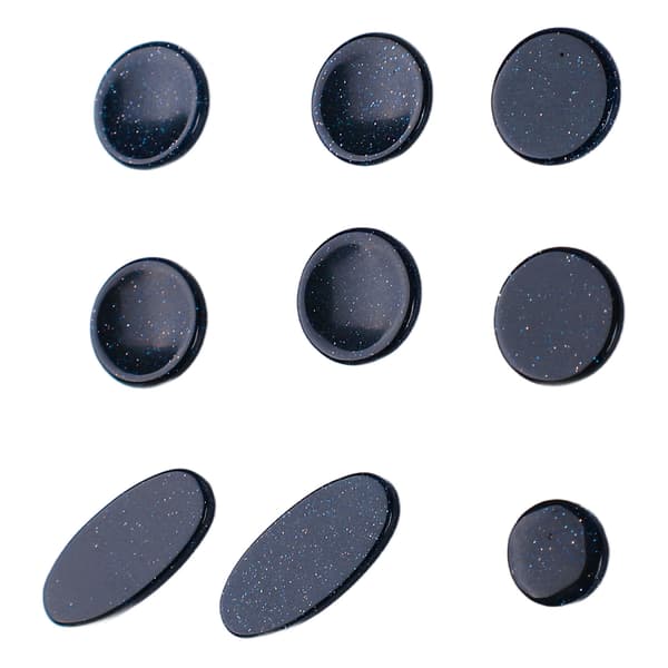 9PCS Saksofon Finger Pads Saksofon Nøkkelknapper Musikinstrument Tilbehør Flere Størrelser C356 Mørkeblå