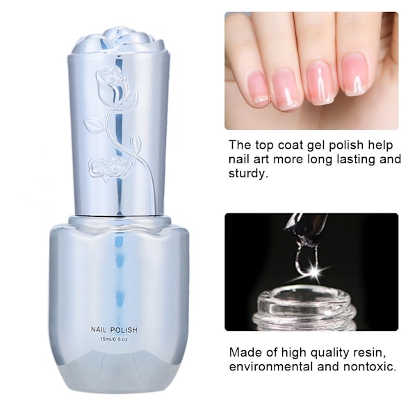 15ml UV-nagelgel topplack nagelgel nagelkonstpolering DIY-nagelmanikyrverktyg