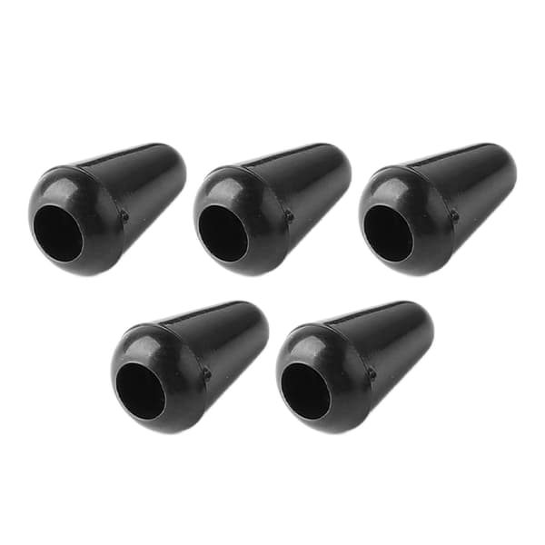 5 st Pickup Selector Switch Tip Elektrisk Gitarr 5 Växelspak Knopplock Plast Hatt Universal Tillbehör Svart