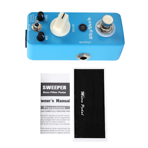 Digital Reverb Pedal True Bypass Switch Gitarreffekt PedalDigital Reverb Gitarreffekt Pedal
