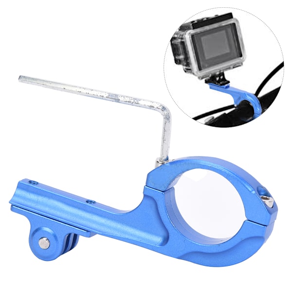 Aluminiumlegering Actionkamera Bas Cykelklämma Fäste Tillbehör för Goproblue
