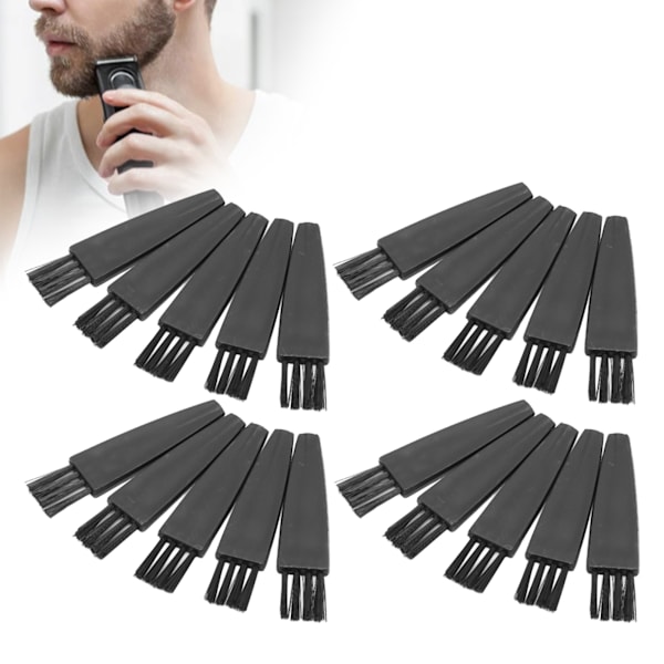 20 stk. barberkost multifunksjonell myk bust holdbar PP komfortabelt håndtak barberkost for apparat datamaskin