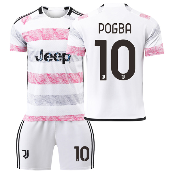 Juventus bortaställ för barn 2023/24 No.10 POGBA Children's size22