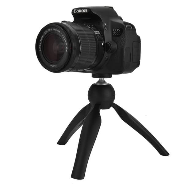 Telefonholder Stativ Håndholdt Stabilisator Håndgreb Montering til Smartphone Telefon Gopro (Sort)