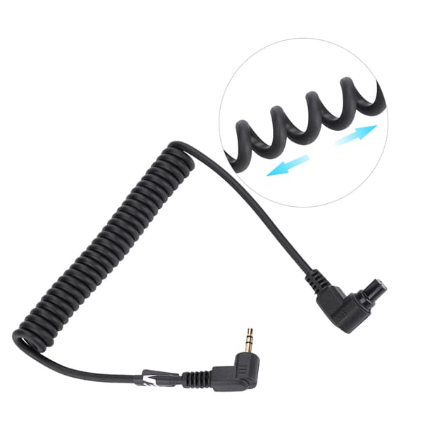 RS-80N3 C3 udløserkabel til Canon EOS 5D3 5D2 7D 50D 40D (2.5mm-C3)