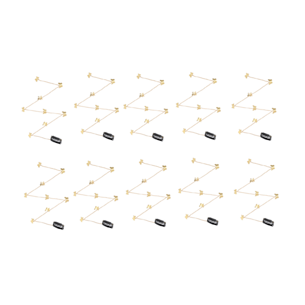 10 kpl Tupsu-Punokset Tarvikkeet Pitkät Persoonallisuus Trendikäs Seos DIY Hiusten Punokset Leikkeet Kultaiset