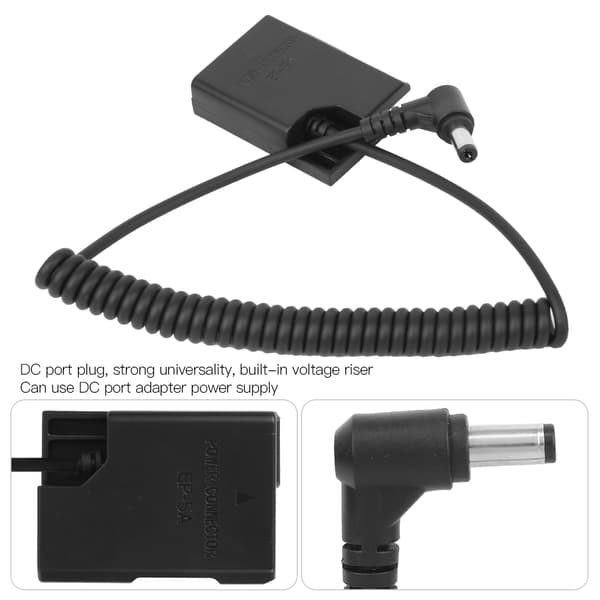 DC til ENEL14 Full dekoder dummybatteri for Nikon D3400/D5200/D7100/D5100 kamera