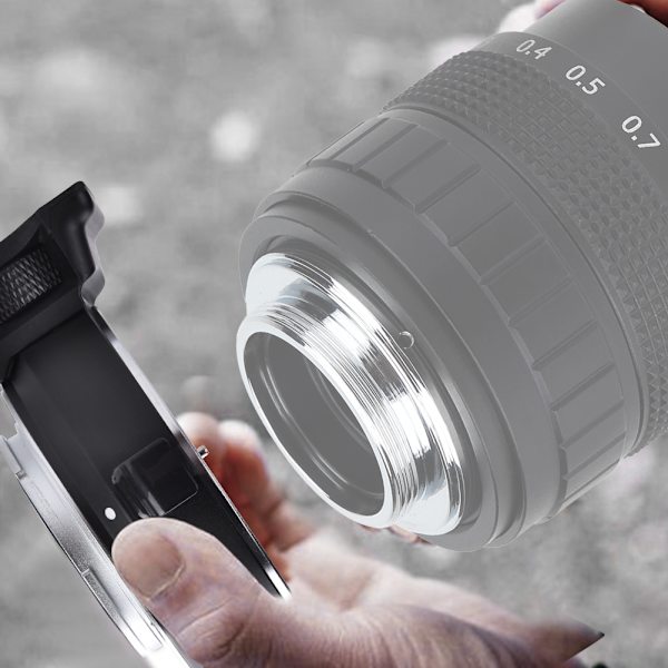 Metallisk elektrisk autofokus-objektivadapter för Canon EF-objektiv till Sony APS-C-kameror