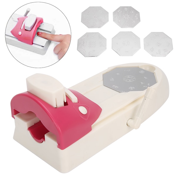 Nagelkonstskrivare Nagelkonstmönster Stämpel Manikymaskin Stämpel DIY Kit Set