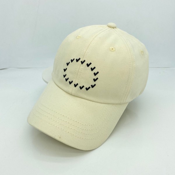 SAYTAY-hatt Dam vår och sommar Enkel liten bokstav Peaked cap Casual Wild cap män (beige)