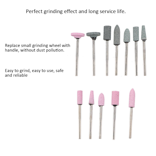 100 st professionella nagelborr set manikyr pedikyr nagelpolering tillbehör