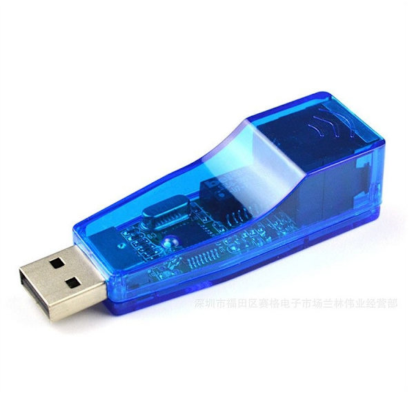 Blå USB extern nätverkskort notebook dator skrivbord USB 9700