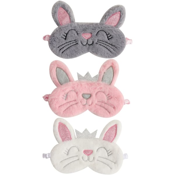 Sleep Eye Mask Sleep Mask 3pcs Bunny Ears Eye Mask Blindfolds for Plush Rabbit Ears Girl Eye Mask for Sleeping Sleeping Mask Sleepin