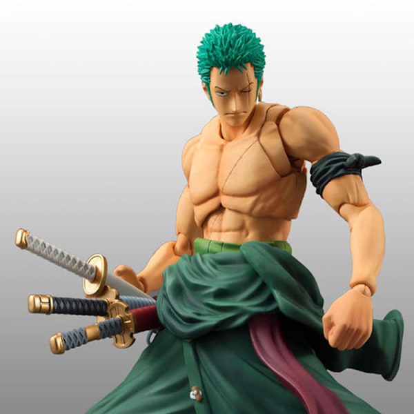 Anime Figur En Piece Zoro Actionfigur Roronoa Zoro Figur Skulptur Dekoration Staty Dockmodell Samlarobjekt Leksaksfigur 18cm