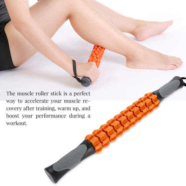 45cm Bärbar Muskelrulle Massage Muskel Bar Fitness Stick Smärtlindringsverktyg
