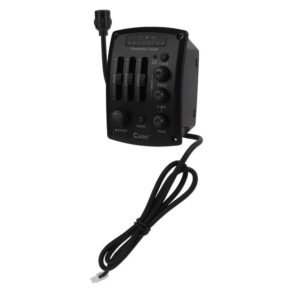 Guitar Pickup Equalizer Plast Elektroniske Komponenter Sort Musikinstrument Tilbehør