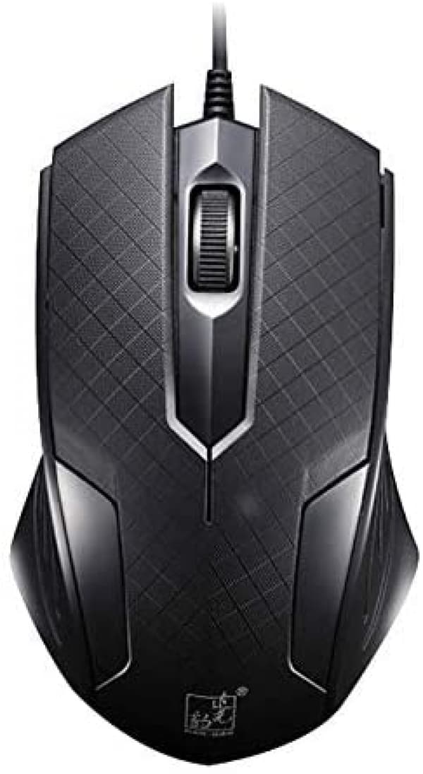 USB Universal Wired Optisk Gaming Mus med Modvægt, Længde: 1,3m (Sort) (Farve: Sort)