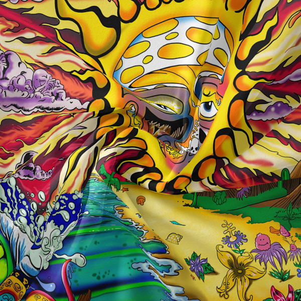 Mandala Boheme-vægtæppe egnet til soveværelsesdekoration（105-1，29 x 38 tommer）