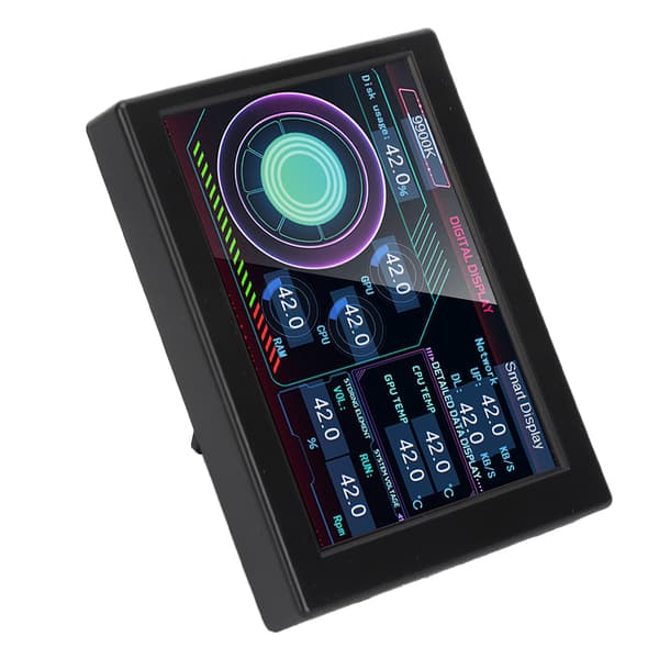 3,5 tums PC-sensorpaneldisplay DIY typ C IPS USB PC-temperaturdisplay med stativ