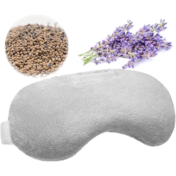 Ögonmask, Aromaterapi Viktad Sömnmask för Torra Ögon Män Kvinnor, Mikrovågsbar Värme Hot Therapy Ögonmask Fuktig Kompression Smärtlindring