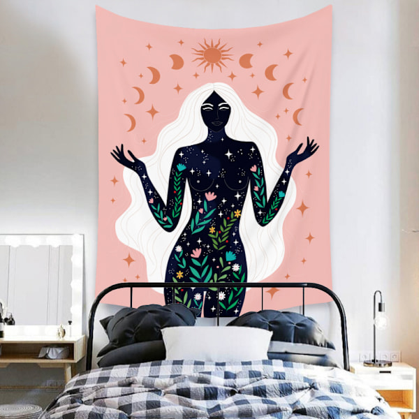 Wekity Boho Gobelin Æstetisk Kunst Hjem Baggrund Stof Dekoration Gave Gobelin Stue Soveværelse Dekoration (520-7, 29 X 38 tommer)