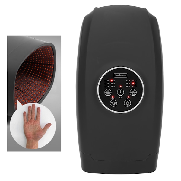 Elektrisk handmassageapparat lindrar fingerledssmärta domningar i händerna lufttrycksmassageapparat