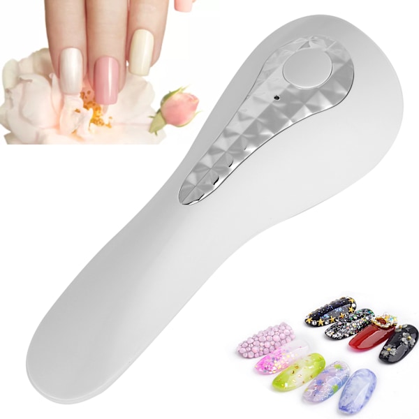 Nagelgel härdande ljusmaskin handhållen USB uppladdningsbar rött ljus nagellack torkande lampa