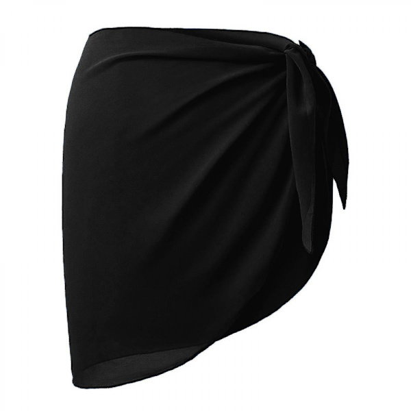 Dametøj Badetøj Cover Up Sommer Strand Wrap Skørt Badetøj Bikini Cover-ups (Sort)