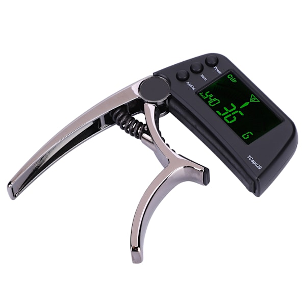 Meideal 2 i 1 TCapo20 Capo Tuner med LCD til Guitar Bass(Sort)