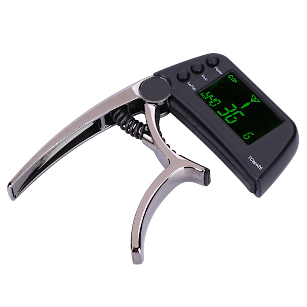 Meideal 2-in-1 TCapo20 Capo-viritin LCD-näytöllä kitaralle ja bassolle (musta)