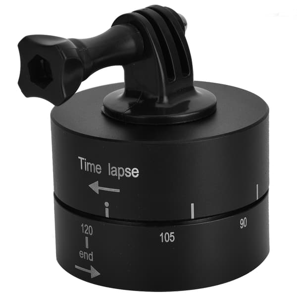 360° 120 minutter panorering roterende stativ Time Lapse stabilisator stativadapter til kameraer Gopro