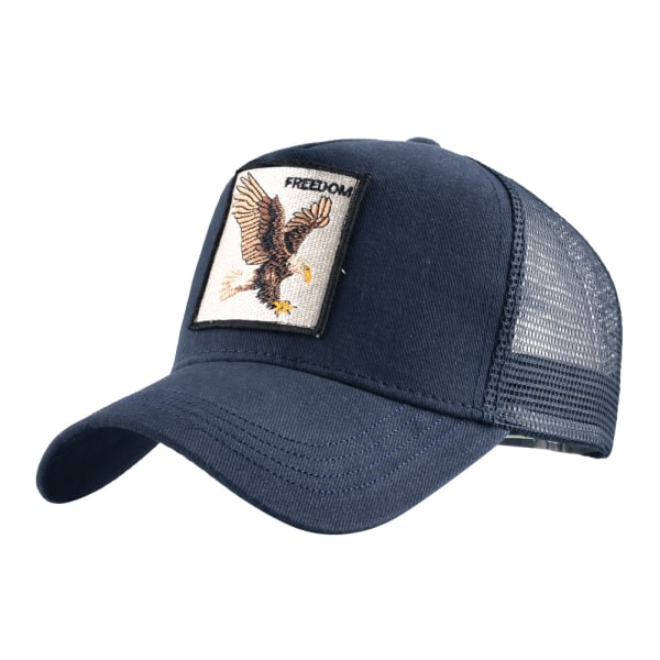 Animal bird mesh trucker hat snapback square patch unisex baseball caps