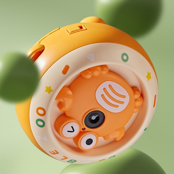 Bubbelmaskin | Krabba bubbelmaskiner för barn | Automatisk bubbelmaskin elektrisk fläkt för pojkar flickor spel utomhusleksak (blå)