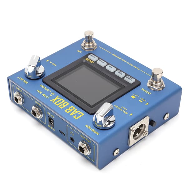 CAB BOX Pedal Elektrisk Basguitar Effekt med Kabinet Modellering IR Loading Amp Simulator R‑08
